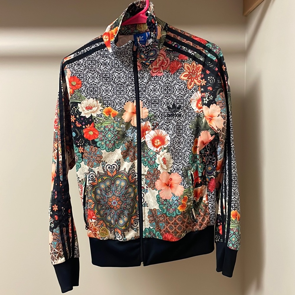 ADIDAS floral track jacket